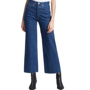 Re/done wide leg crop jean